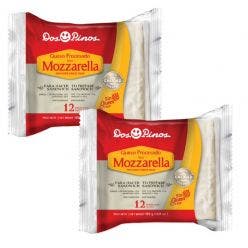 2 Pack Queso Procesado Mozzarella 192g - 12 Reb
