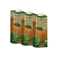 3 Pack Jugo Naranja 100% UHT 1 L